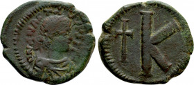 ANASTASIUS I (491-518). Half Follis. Constantinople