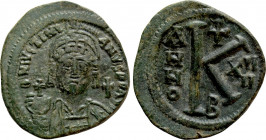 JUSTINIAN I (527-565). Half Follis. Constantinople. Dated RY 14 (540/1)