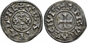 CAROLINGIANS-ROBERTINES. Eudes or Odo (King of West Francia, 887-898). Denier. Limovicas (Limoges)