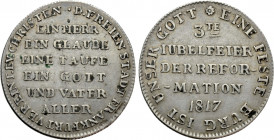 GERMANY. Frankfurt. Medal (1817). Commemorating the 300th Anniversary of the Reformation