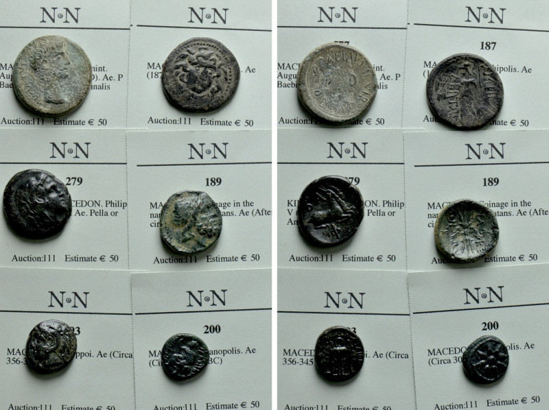 5 Greek and Roman Coins. 

Obv: .
Rev: .

. 

Condition: See picture.

...