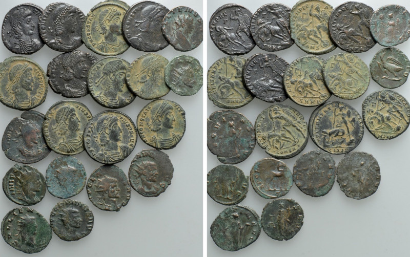 20 Roman Coins. 

Obv: .
Rev: .

. 

Condition: See picture.

Weight: g...