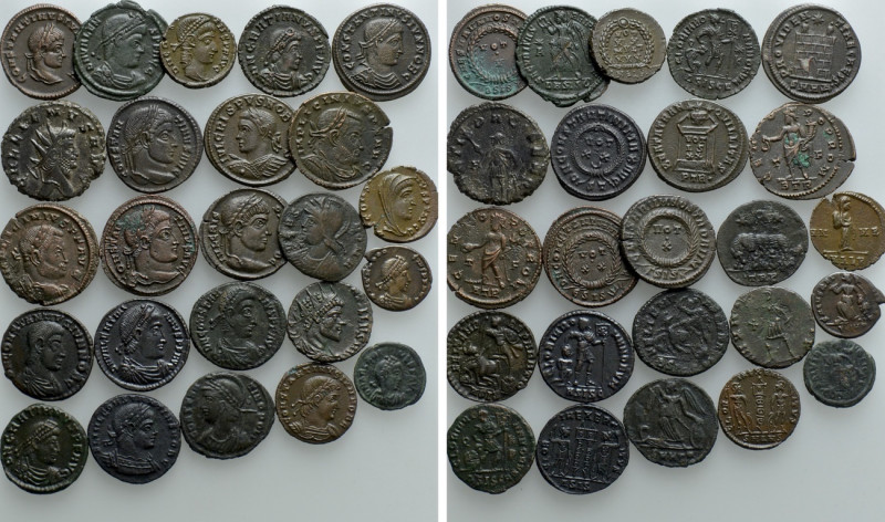 24 Roman Coins; Attractive Quality. 

Obv: .
Rev: .

. 

Condition: See p...