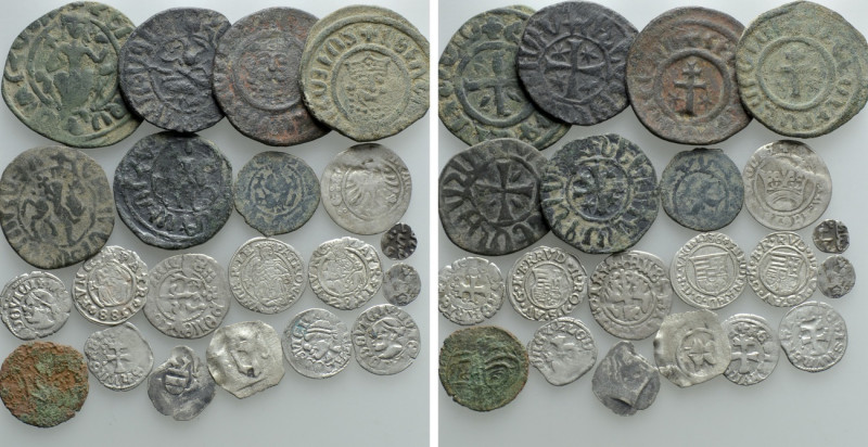 26 Medieval Coins; Hungary etc. 

Obv: .
Rev: .

. 

Condition: See pictu...