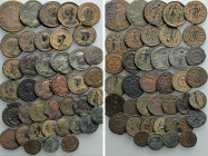 Circa 39 Late Roman Coins