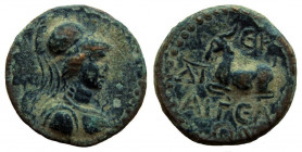 Cilicia. Aigeai. AE 16 mm.Dated Caesarean Era 14, 34-33 BC.