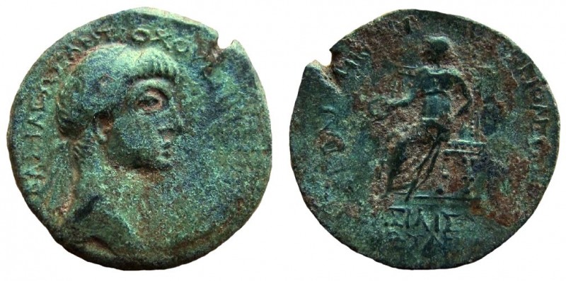 Kings of Commagene. Antiochos IV Epiphanes, with Iotape, 38-72 AD. AE 23 mm. Ela...