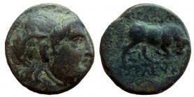 Seleukid Kingdom. Seleukos I Nikator, 312-281 BC. AE 13 mm. Sardes mint.