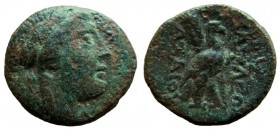 Seleukid Kingdom. Achaios. Usurper, 220-214 BC. AE 19 mm. Sardis mint.