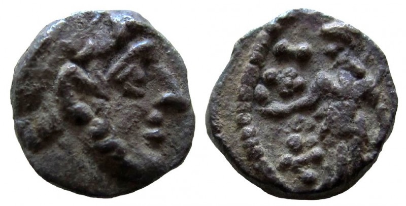 Seleukid Kingdom. Antiochos IX Eusebes Philopator, 114-95 BC. AR Obol. Samarian ...