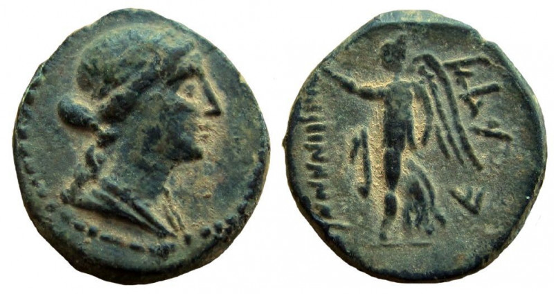 Phoenicia. Marathos. AE 17 mm.
Struck circa 175-169 BC.

Obverse: Draped fema...