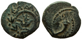 Judean Kingdom, Alexander Jannaeus, 104-76 BC. AE Prutah.15 mm.