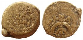 Judean Kingdom, Alexander Jannaeus, 104-76 BC. Lead Prutah. Jerusalem mint.