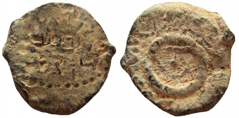 Judean Kingdom, Alexander Jannaeus, 104-76 BC. Lead Prutah. Jerusalem mint.

1...