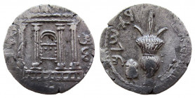 Judaea. Bar Kochba Revolt, 132-135 AD. AR Sela. 24 mm.