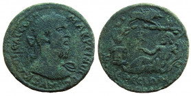 Ionia. Ephesos. Macrinus, 217-218 AD. AE Medallion. 35 mm.