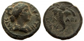 Decapolis. Abila. Faustina II. Augusta, 147-175 AD. AE 20 mm.