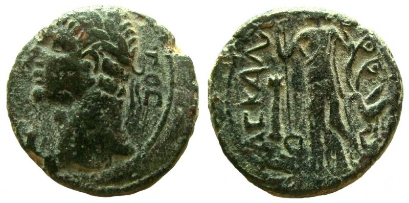 Judaea. Ascalon. Claudius, 41-54 AD. AE 24 mm.

Dated year 156, 52-53 AD.
Obv...