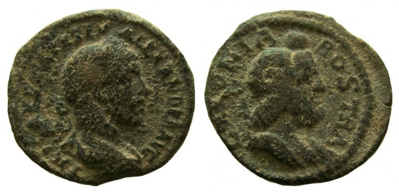 Arabia. Bostra. Severus Alexander, 222-235 AD. AE 19 mm.

Obverse: Laureate an...