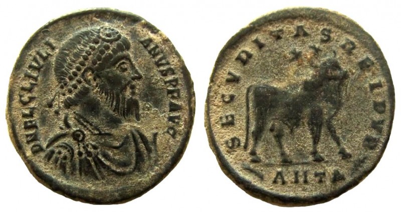 Julian II, 361-363 AD. AE Follis. Antioch mint.

27 mm.
Obverse: DN FL CL IVL...