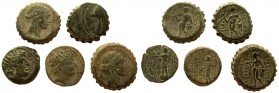 Seleukid Kingdom. Lot of 5 coins.