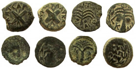 Lot of 4 prutot. Antonius Felix, 52-59 AD.