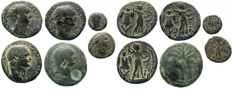 Judaea capta issue. Lot of 6 coins.

Very fine.
Lot sild as is, no returns.