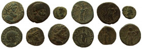 Lot of 6 Roman Provincial coins.