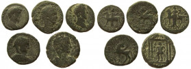 Decapolis. Antiochia ad Hippum. Lot of 5 coins.