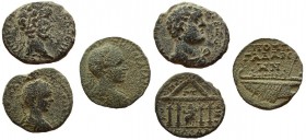Decapolis. Gadara. Lot of 3 coins.