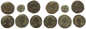Decapolis. Lot of 6 Roman Provincial coins.