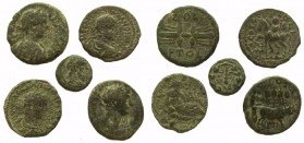 Phoenicia. Ake-Ptolemais. Lot of 5 coins.