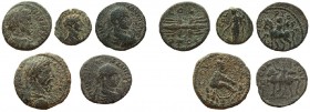 Phoenicia. Ake-Ptolemais. Lot of 5 coins.