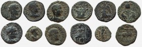Judaea. Caesarea Maritima. Lot of 6 coins.