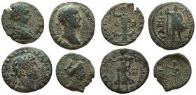 Judaea. Lot of 4 Roman Provincial coins.