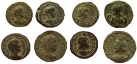 Arabia. Bostra. Lot of 4 coins.
