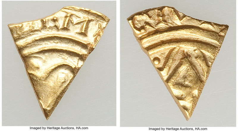 Kingdom of Jerusalem. Baldwin III gold Cut Bezant ND (1143-1163) VF, ANSMN 23 (1...
