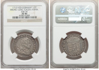 Brunswick-Lüneburg-Calenberg-Hannover. George Ludwig 1/3 Taler 1713-HCB XF40 NGC, KM74, Welter-2164. A sharp portrait for the grade, bathed in argent ...