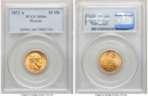 Prussia. Wilhelm I gold 10 Mark 1872-A MS66 PCGS, Berlin mint, KM502. A luminous gem.

HID09801242017

© 2020 Heritage Auctions | All Rights Reserved