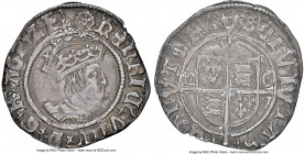 Henry VIII (1509-1547) 1/2 Groat (2 Pence) ND (1533-1544) XF45 NGC, Canterbury mint, Catherine Wheel mm, S-2345. 1.26gm. Archbishop Thomas Cranmer iss...