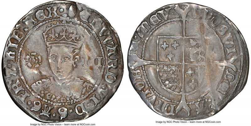 Edward VI (1547-1553) 3 Pence ND (1551-1553) VF Details (Bent) NGC, Tower mint, ...