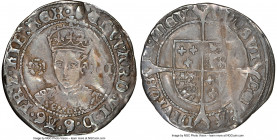 Edward VI (1547-1553) 3 Pence ND (1551-1553) VF Details (Bent) NGC, Tower mint, Tun mm, Fine Silver issue, S-2485. 1.53gm. Deeply toned with strong tr...