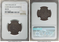 Elizabeth I "Milled" 6 Pence 1562 AU55 NGC, Tower mint, Star mm, S-2596. A popular early milled type, weaving fully-defined motifs and a lovely cabine...