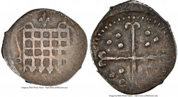 James I 1/2 Penny ND (1603-1604) XF45 NGC, Tower mint, Lis mm, First coinage, KM8, S-2651. 0.23gm. Deeply toned and somewhat unevenly struck, though w...