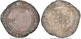 James I Shilling ND (1613) VF35 NGC, Tower mint, Trefoil mm, KM28, S-2656. 5.82gm. A coin whose eye appeal exceeds its mere technical designation - a ...