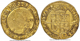 James I gold Laurel ND (1620-1621) AU53 NGC, Tower mint, Trefoil mm, Third coinage, KM74, S-2638B, N-2114. 8.93gm. A prime example, bearing a mildly h...