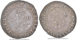 Charles I 3 Pence ND (1638-1642) XF45 NGC, Aberystwyth mint, Book mm, S-2894. 1.47gm. A pleasing if not conservatively graded representative, with cho...