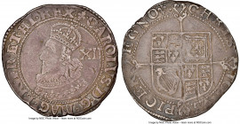 Charles I Shilling ND (1625) VF35 NGC, Tower mint (under Charles I), Lis mm, S-2782. 5.73gm. Endowed with a deep cabinet patina over surfaces that are...