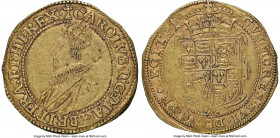 Charles I gold Double Crown ND (1625-1626) AU50 NGC, Tower mint (under Charles I), Cross Calvary mm, KM143, S-2699. 4.54gm. Struck upon a round flan f...
