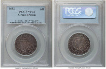 Commonwealth 6 Pence 1652 VF30 PCGS, S-3219, N-2726. A fully struck and moderately circulated example bearing clear motifs and toned fields.

HID09801...